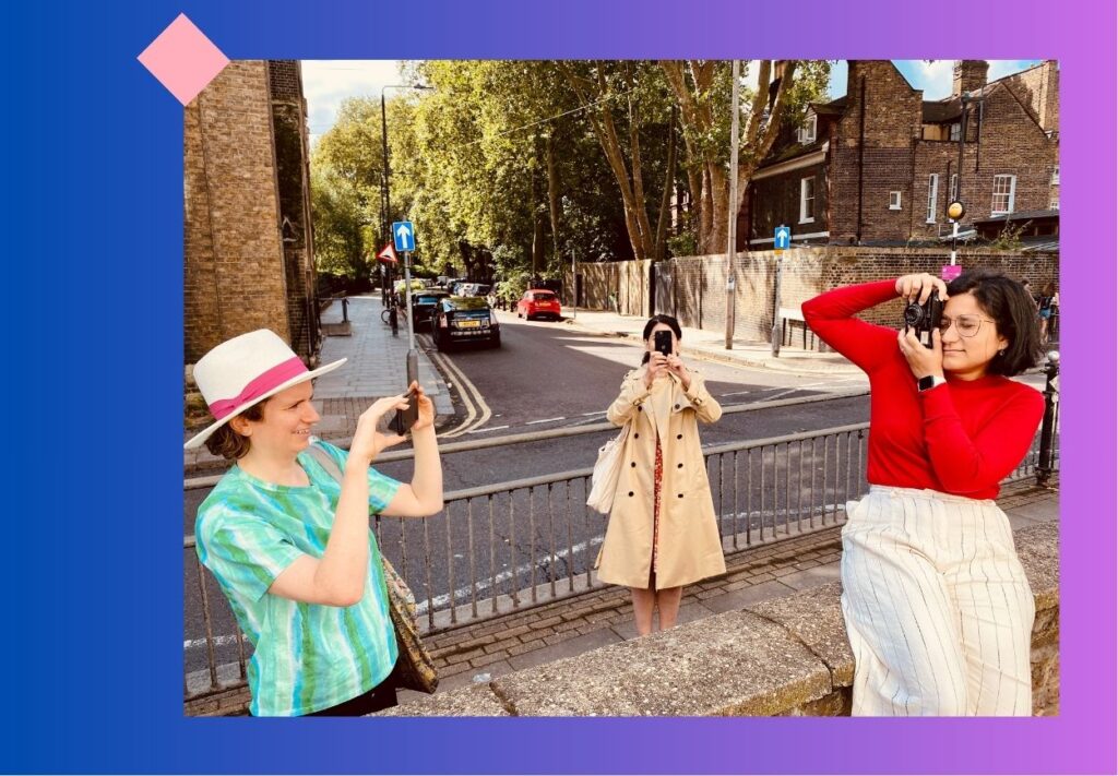 Corporate wellbeing workshops in London using mindfulness and photography to support employee wellbeing, confidence, and team connection.